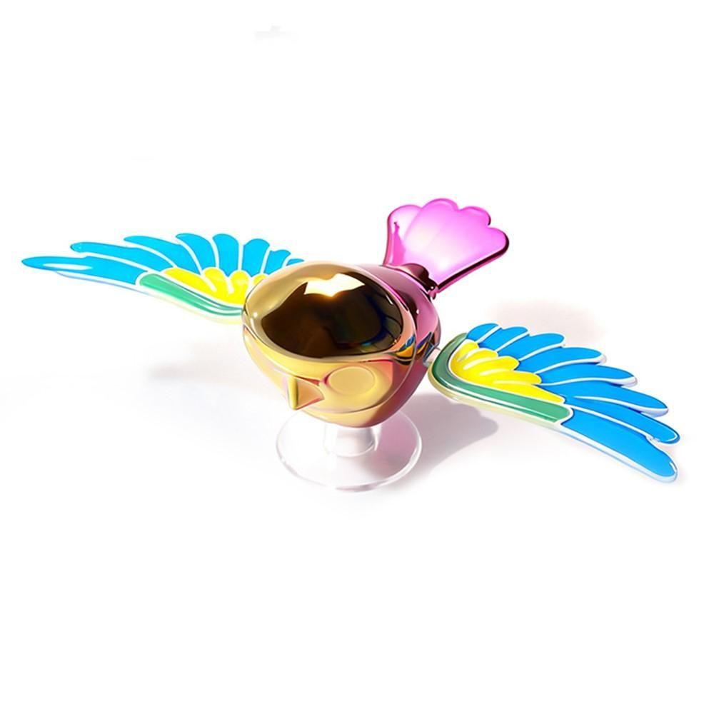 Wind Powered Flapping Bird | Moving Wings Car & Bike Dashboard Decoration | Realistic Bird Ornament