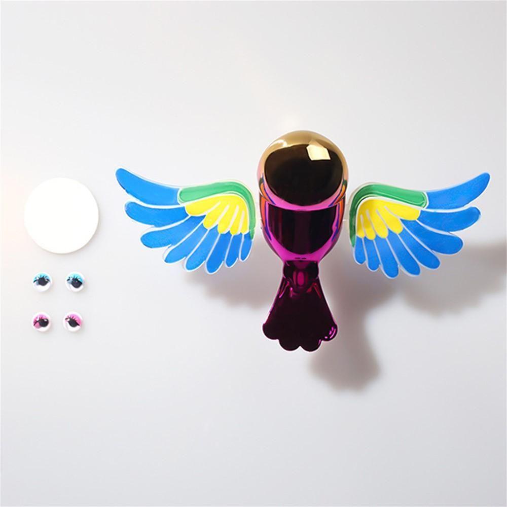 Wind Powered Flapping Bird | Moving Wings Car & Bike Dashboard Decoration | Realistic Bird Ornament